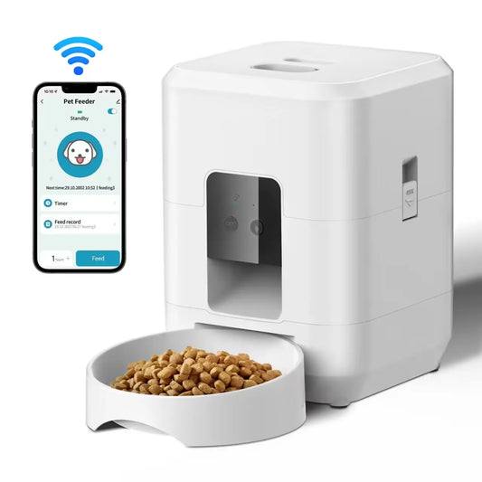 ClawLogic™ LUXE Smart WiFi Pet Feeder with Portion Control & App Scheduling