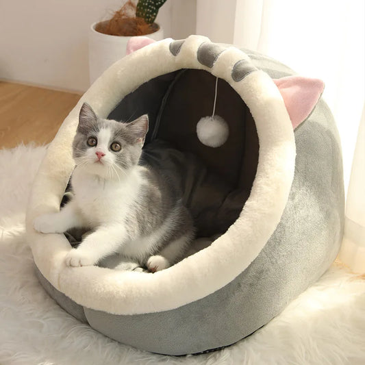 ClawLogic Luxury Series Enclosed Cat Haven | 100% Cotton-Filled & Anxiety-Reducing (Easily Washable)