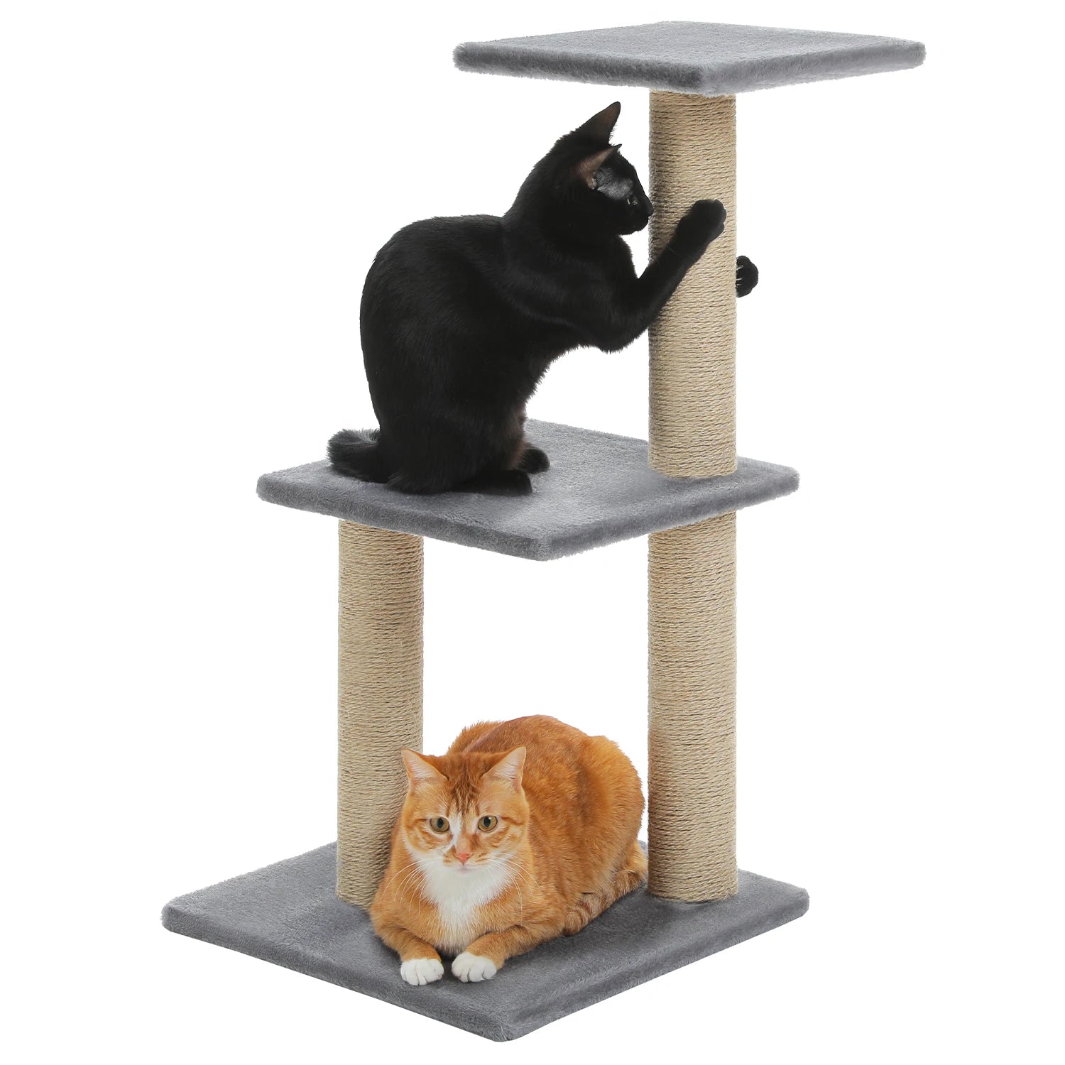 Luxury Multi-Level Cat Tree Tower | Large Condo, Sturdy Scratching Posts & Removable Perch Bed|31.5 in. Tall