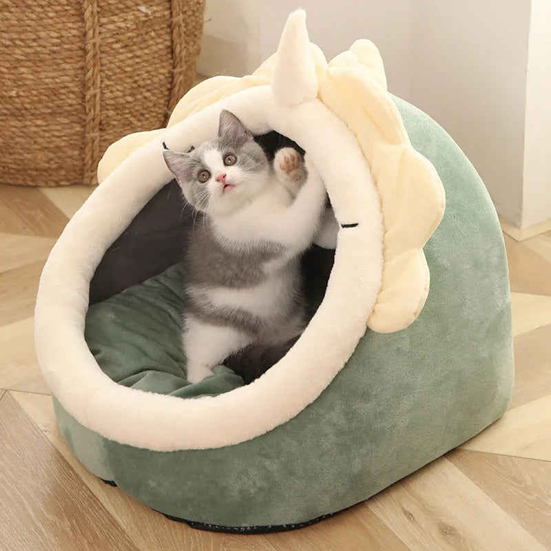ClawLogic Luxury Series Enclosed Cat Haven | 100% Cotton-Filled & Anxiety-Reducing (Easily Washable)